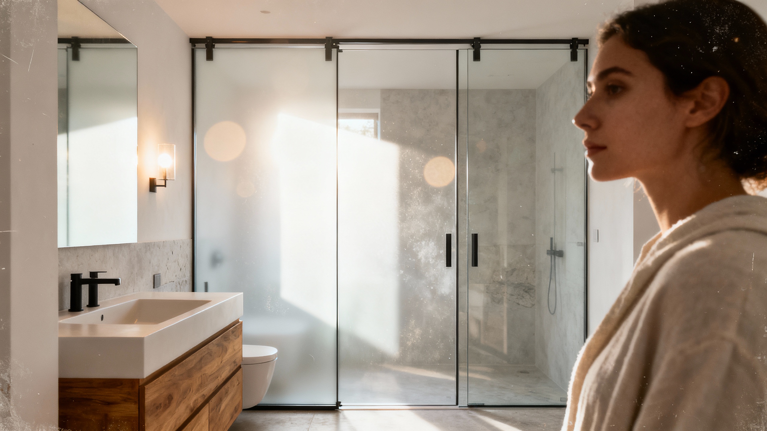 Glass Bathroom Sliding Doors